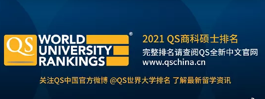 2021年QS商科硕士排名发布！