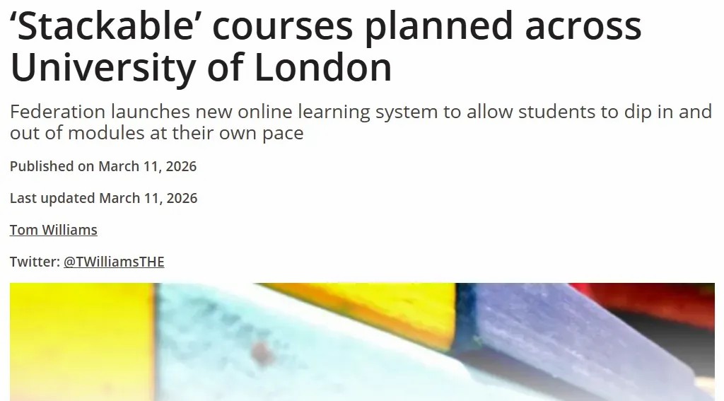 重磅｜伦敦大学官宣：硕士可以 "拆开" 读，边工作边读名校不是梦！